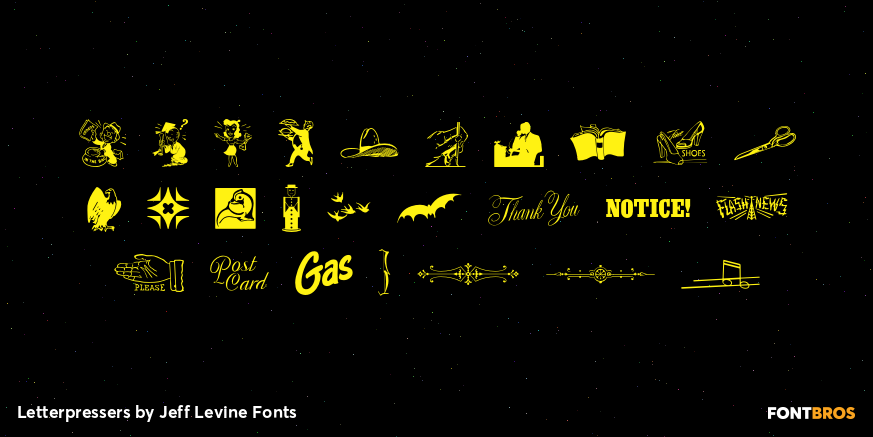 Letterpressers Font Poster #3