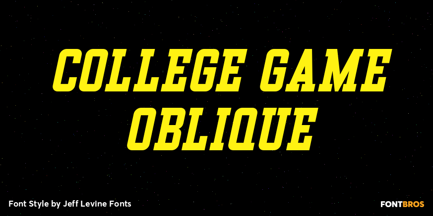 College Game Oblique Poster
