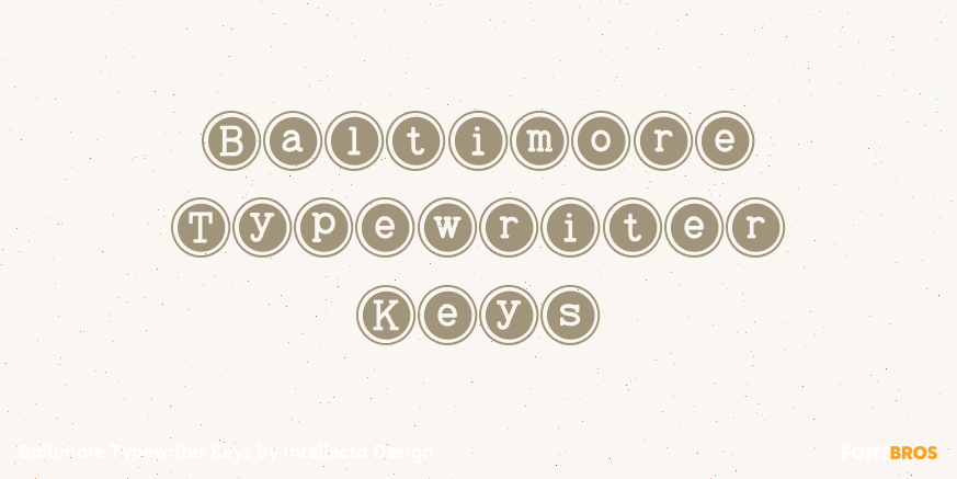 Baltimore Typewriter Keys Poster