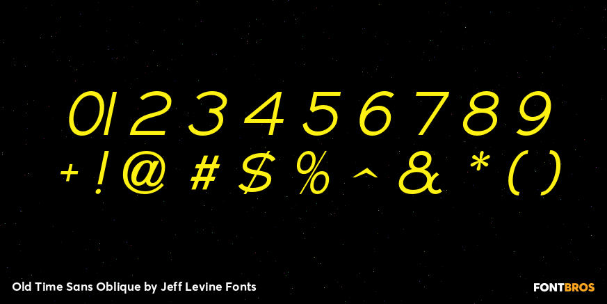Old Time Sans Oblique Font Poster #4