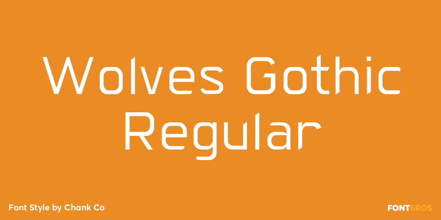 Wolves Gothic Regular Font Poster #1