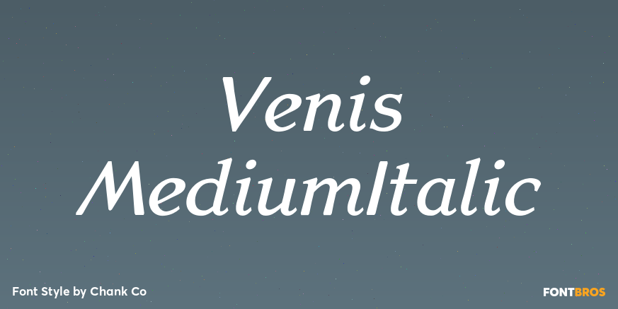 Venis MediumItalic Poster
