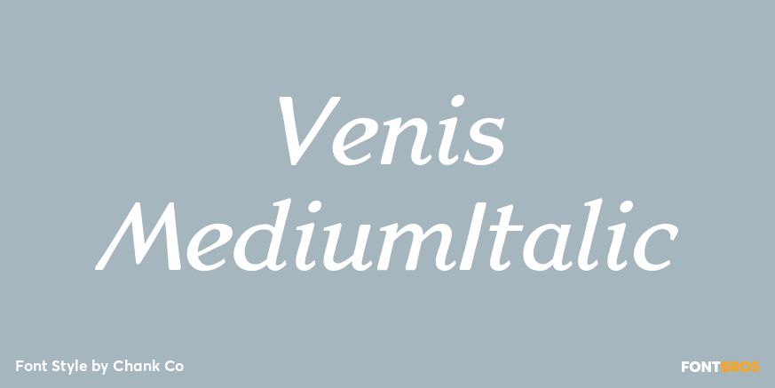 Venis MediumItalic Poster