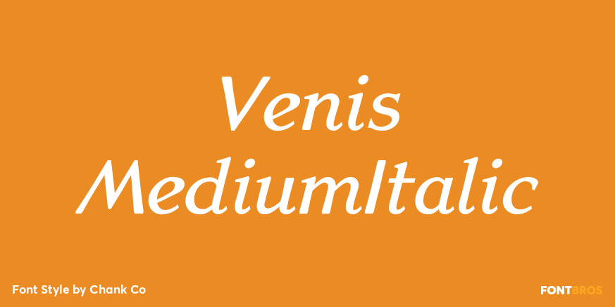 Venis MediumItalic Poster