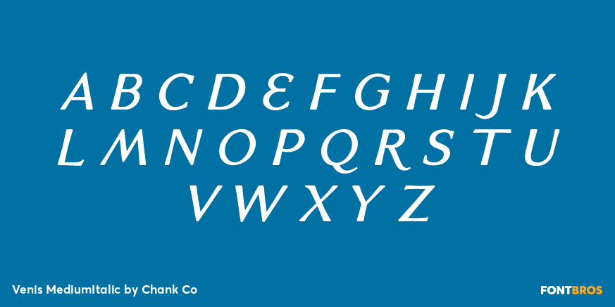 Venis MediumItalic Font Poster #2