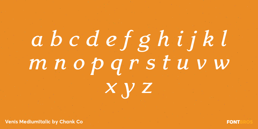 Venis MediumItalic Font Poster #3