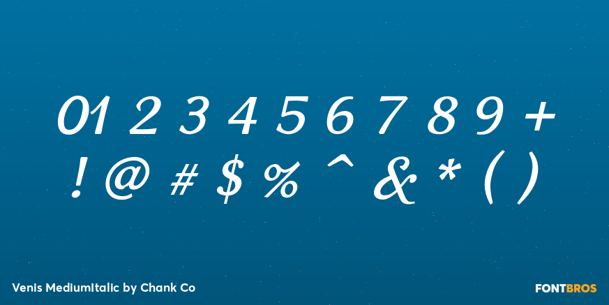 Venis MediumItalic Font Poster #4