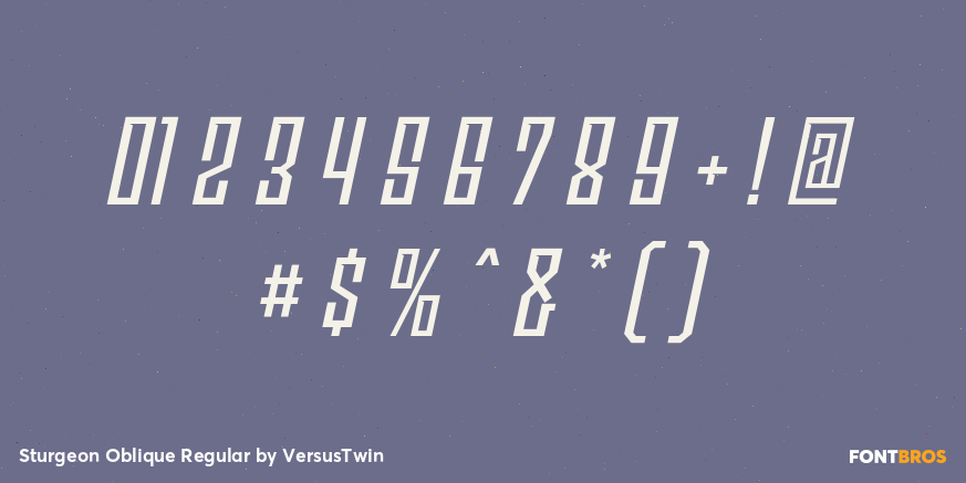 Sturgeon Oblique Regular Font Poster #1