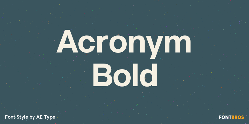 Acronym Bold Poster