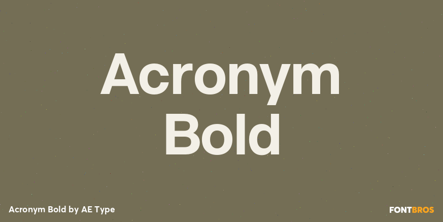 Acronym Bold Poster