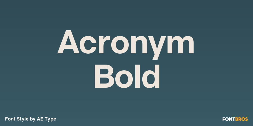 Acronym Bold Poster