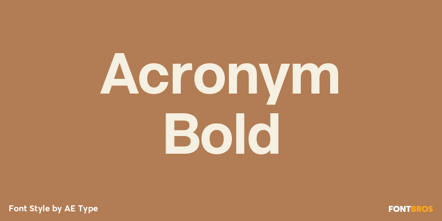 Acronym Bold Poster