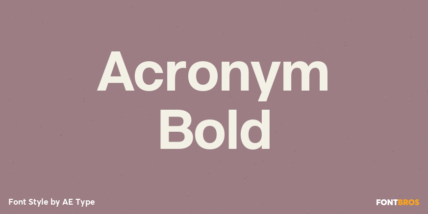 Acronym Bold Poster