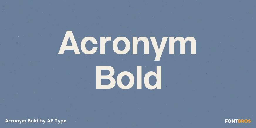 Acronym Bold Poster