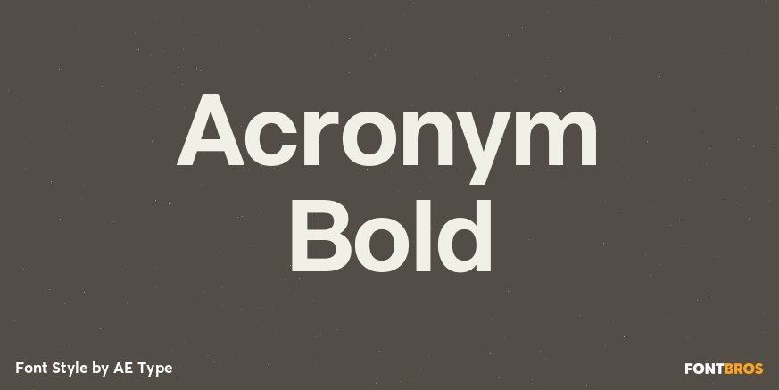 Acronym Bold Poster