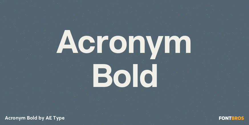 Acronym Bold Poster