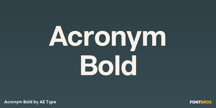 Acronym Bold Poster