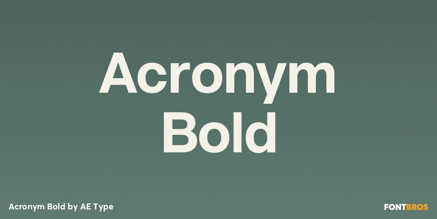 Acronym Bold Poster