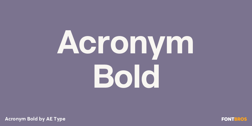 Acronym Bold Poster