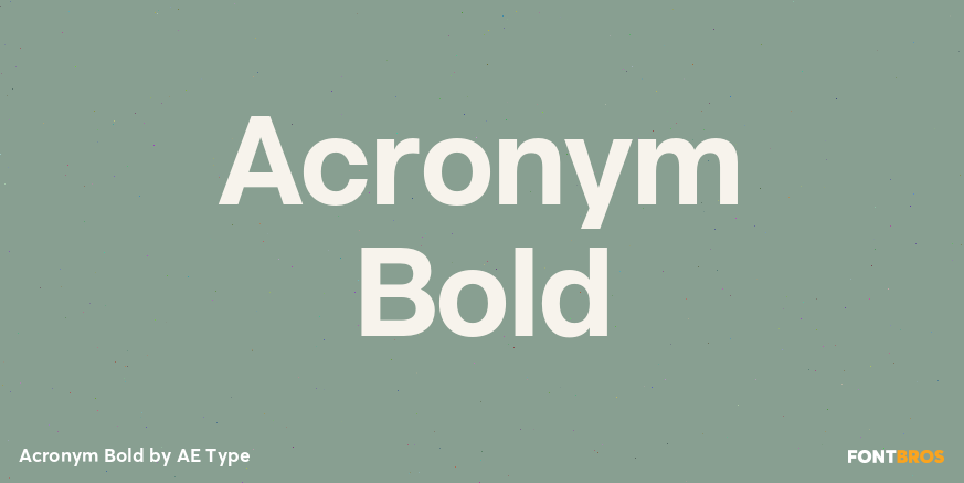 Acronym Bold Poster