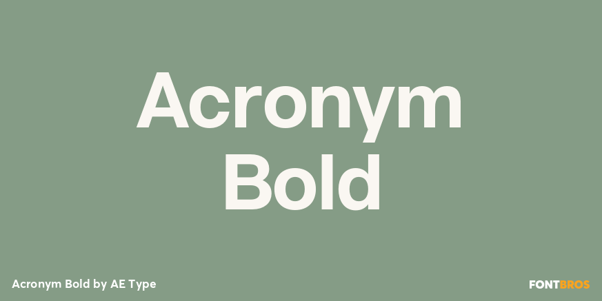 Acronym Bold Poster