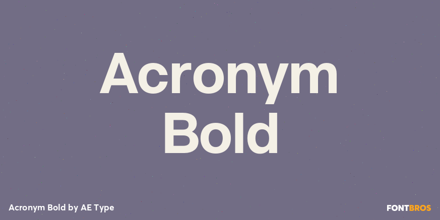 Acronym Bold Poster