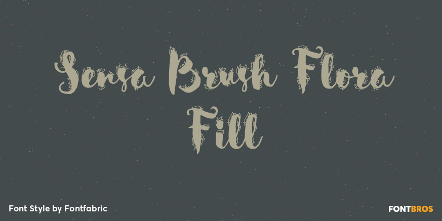 Sensa Brush Flora Fill Poster