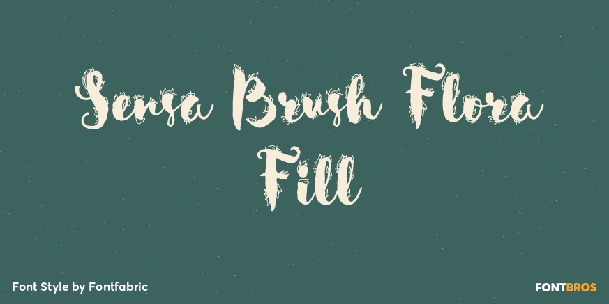 Sensa Brush Flora Fill Poster