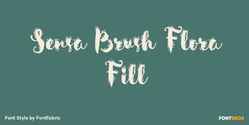 Sensa Brush Flora Fill Poster