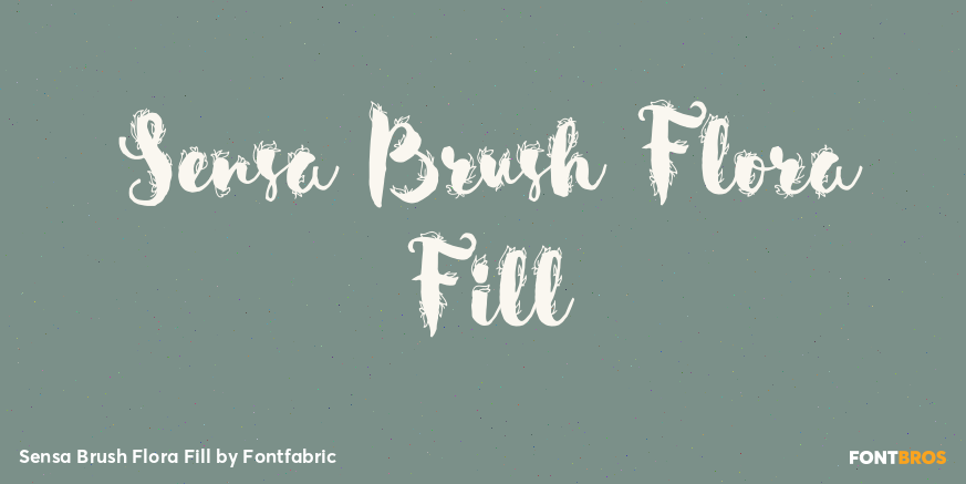 Sensa Brush Flora Fill Poster