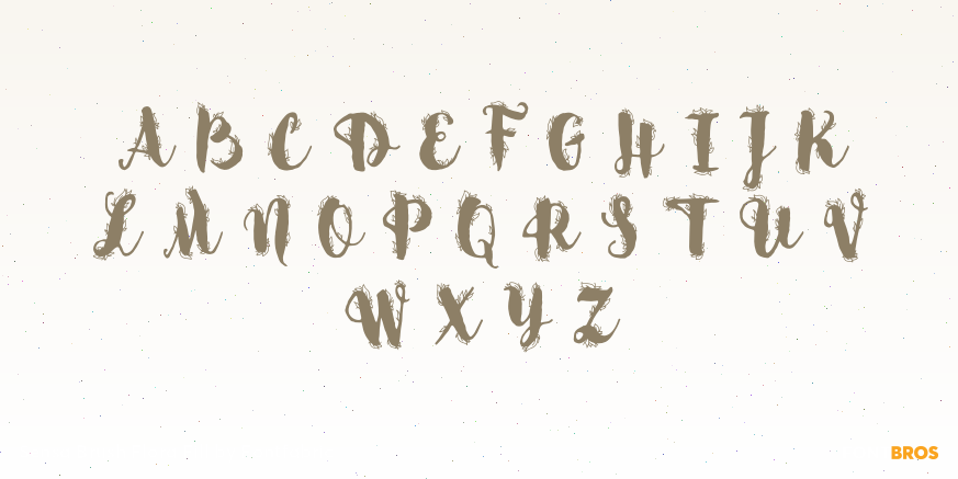 Sensa Brush Flora Fill Font Poster #2