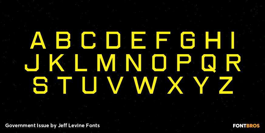 Government Issue Font Poster #2