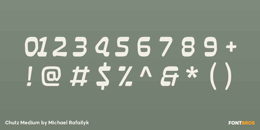 Chutz Medium Font Poster #1
