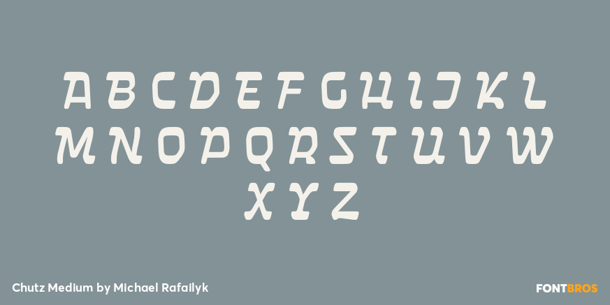 Chutz Medium Font Poster #2