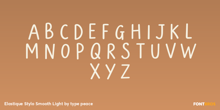 Elastique Stylo Smooth Light Font Poster #2