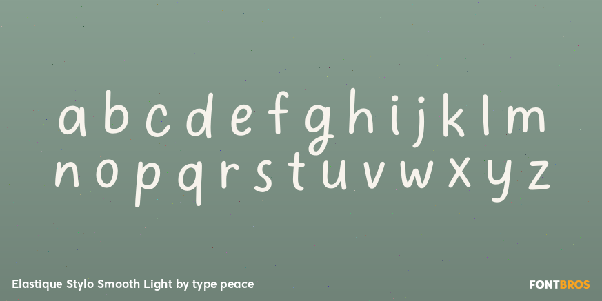 Elastique Stylo Smooth Light Font Poster #3