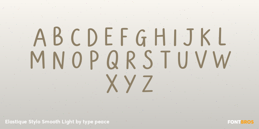 Elastique Stylo Smooth Light Font Poster #1