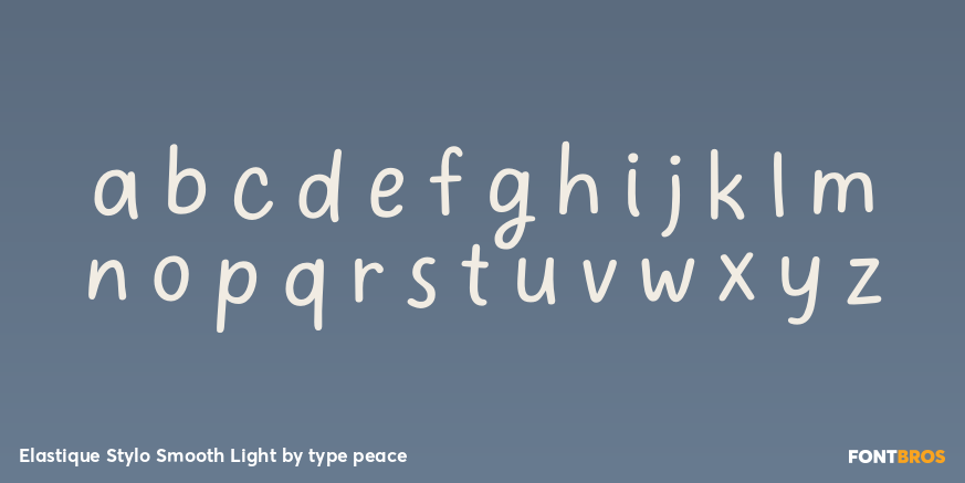Elastique Stylo Smooth Light Font Poster #1