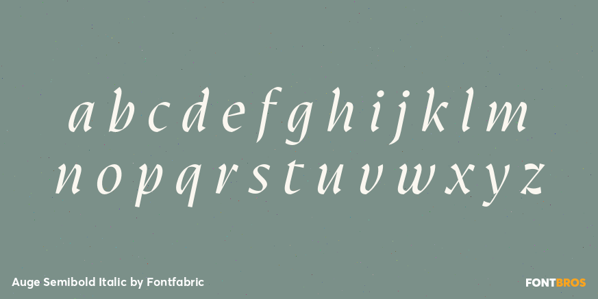 Auge Semibold Italic Font Poster #3