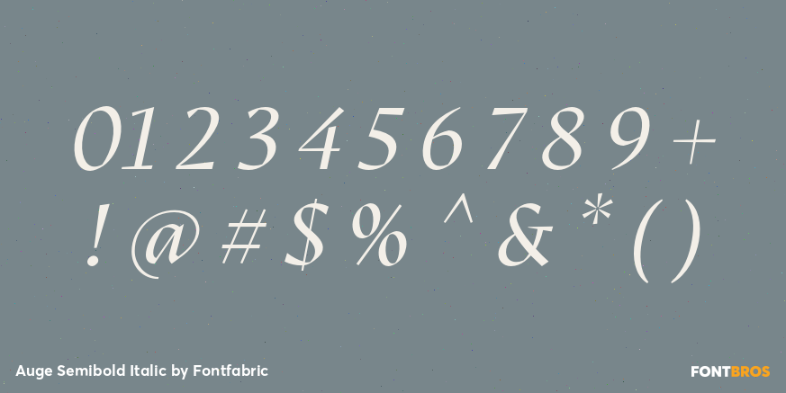 Auge Semibold Italic Font Poster #4