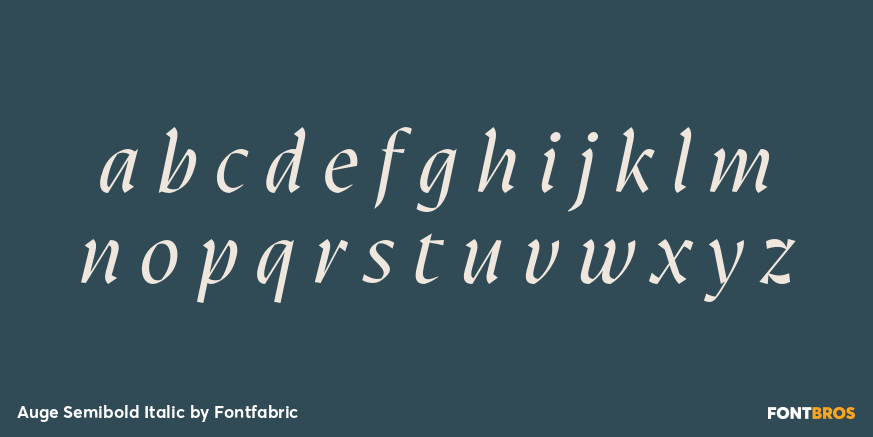 Auge Semibold Italic Font Poster #3