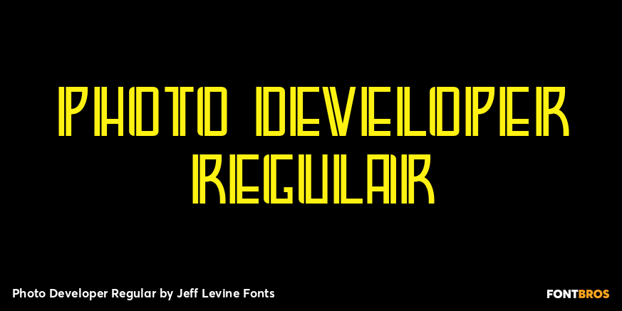 Photo Developer Regular Font Poster #1