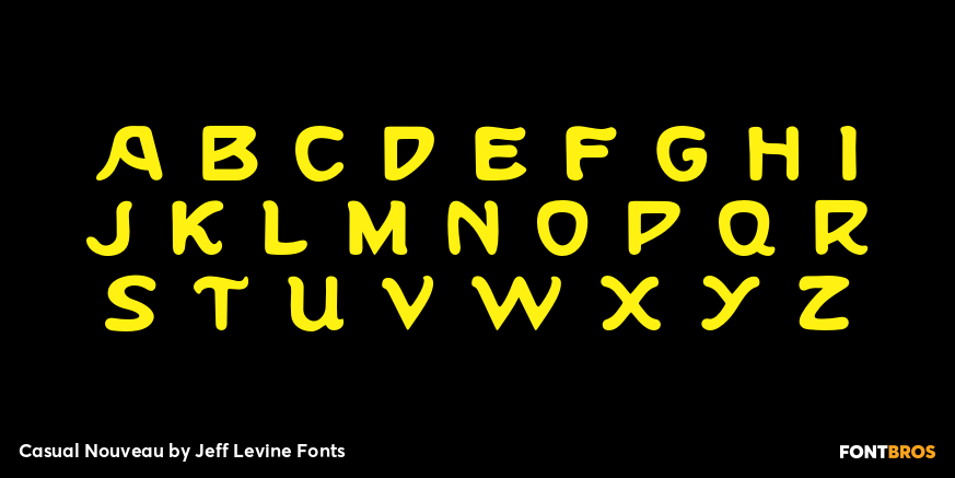 Casual Nouveau Font Poster #2