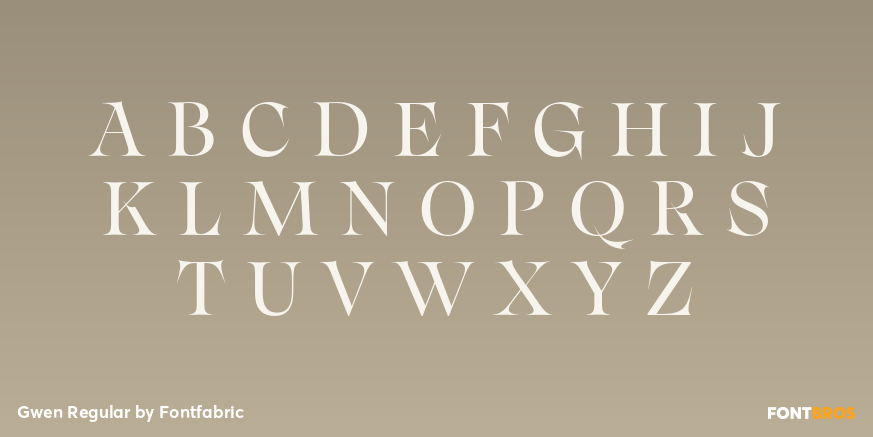 Gwen Regular Font Poster #2