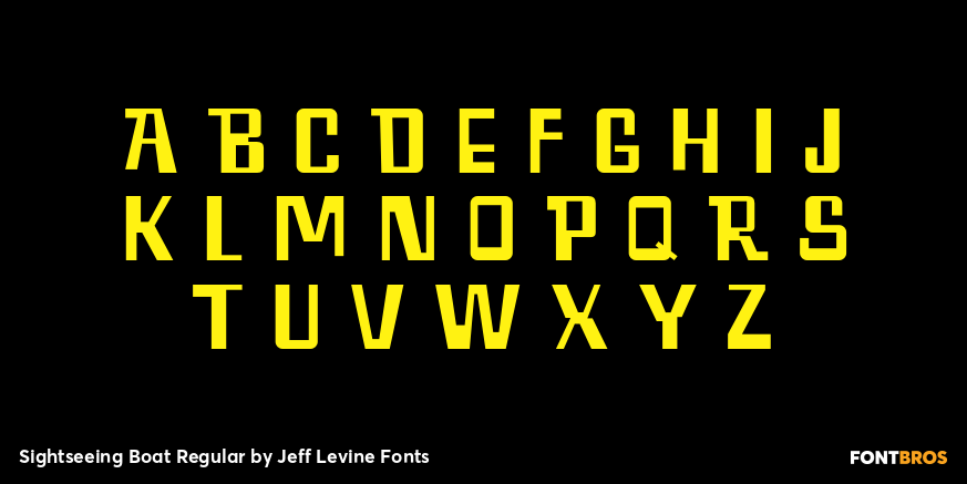 Sightseeing Boat Regular Font Poster #3