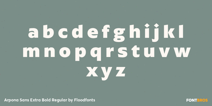 Arpona Sans Extra Bold Regular Font Poster #3