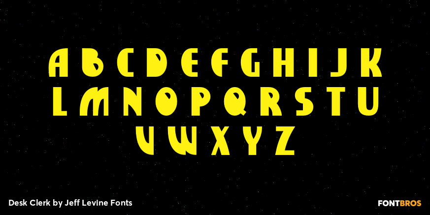 Desk Clerk Font Poster #2