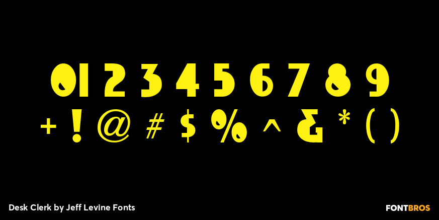 Desk Clerk Font Poster #4