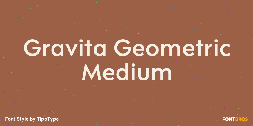 Gravita Geometric Medium Font Poster #1