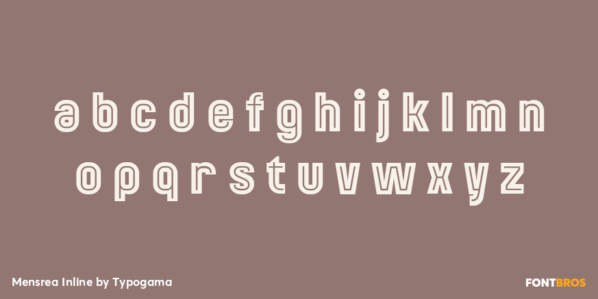 Mensrea Inline Font Poster #3